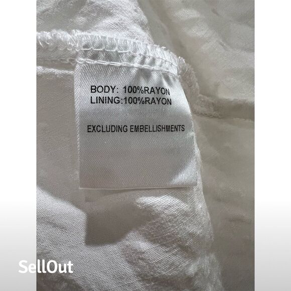 Princess Polly XS White Ruffle Mini Mock Dress/ Romper Sleeveless Summer Casual - Picture 4 of 4